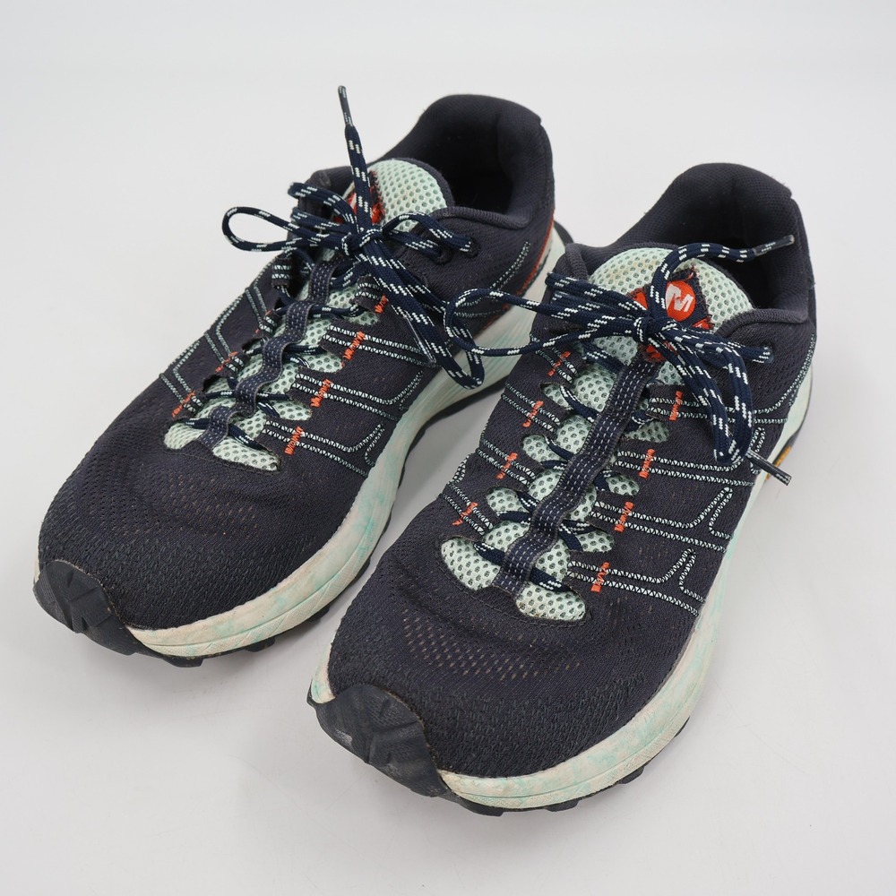 Merrell Moab Flight Trail Running Shoes Womens 10 Navy Blue Orange J066816